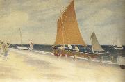 Joseph E.Southall Pleasures of the Seaside oil painting artist